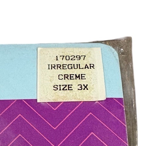 Vintage Queen Size 3X Support Pantyhose Knit To Fit Creme NOS USA 70s 80s