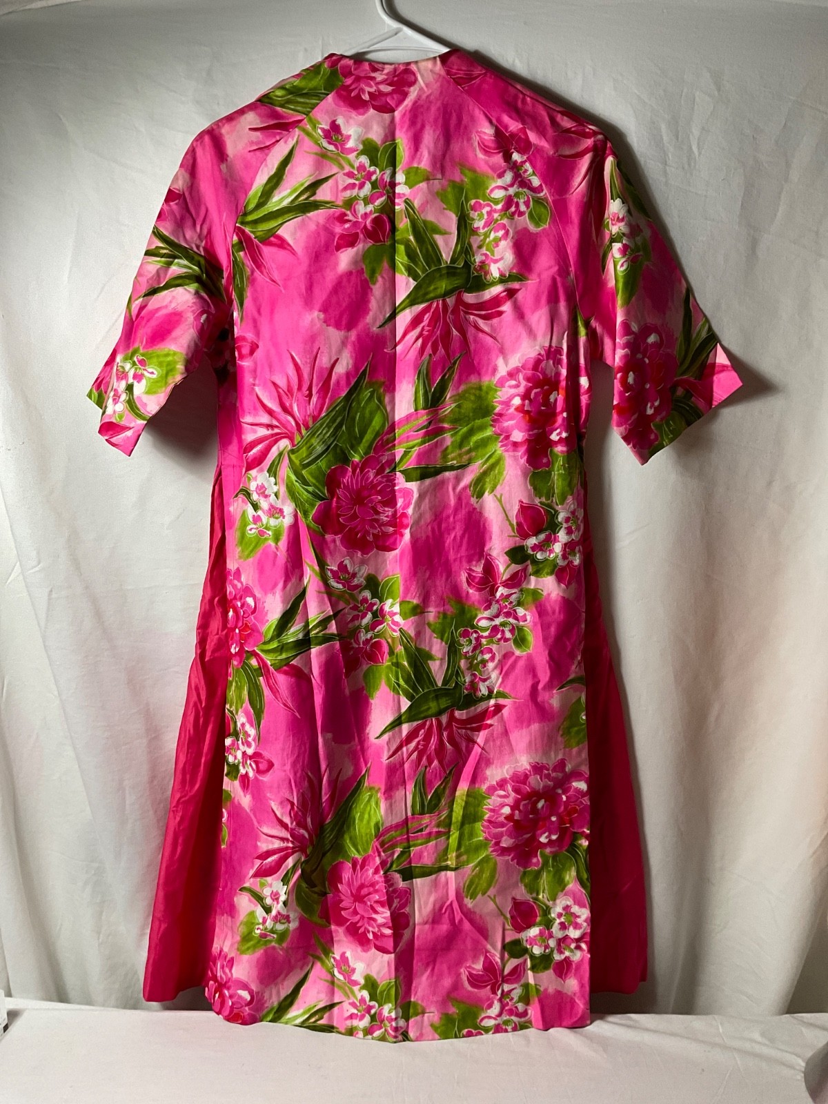 Vintage Kamehameha Hawaiian Flower Pocket Dress 1960 Mid century Made in Hawaii