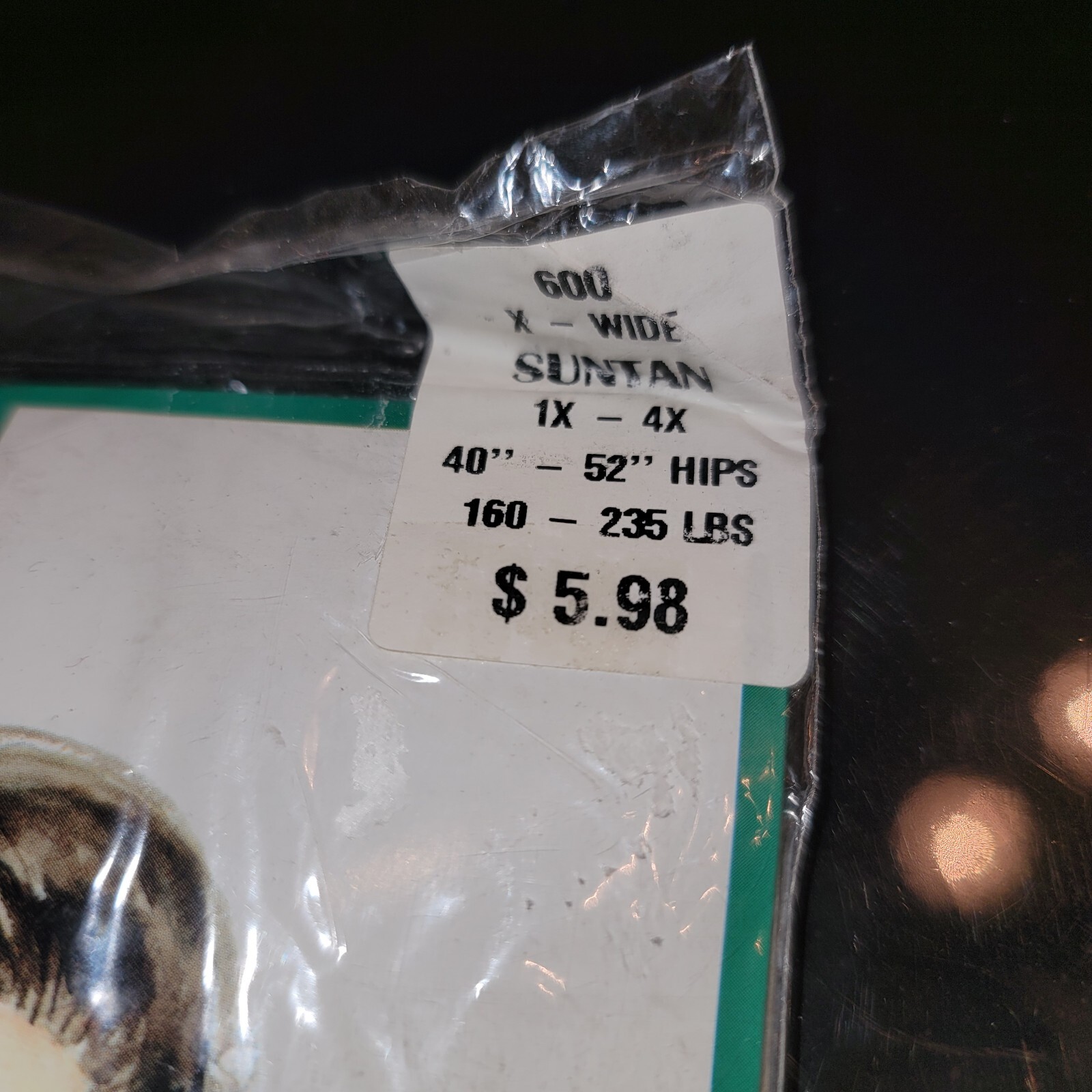 LIS*MAR Vintage 80s Nylon Pantyhose Suntan Sheer Queen Sz 1X-4X 160-235 lbs New