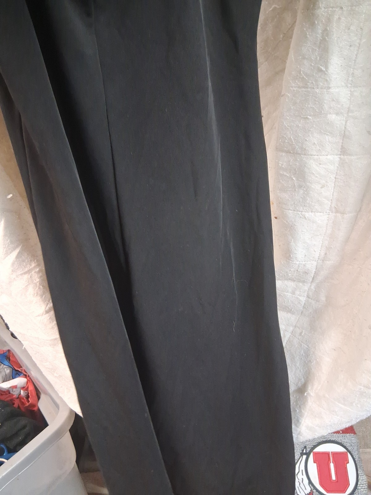 Vintage InG International Newport Group Large Sleeveless Black Midi Dress