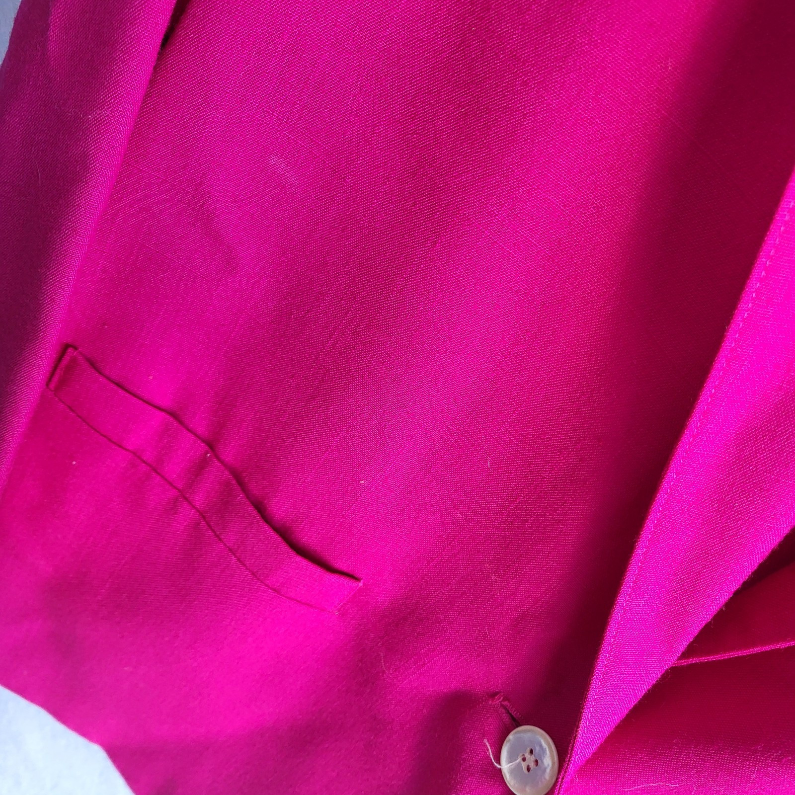 vintage Alfred dunner suit set blazer skirt pink 12/16 pockets machine wash usa