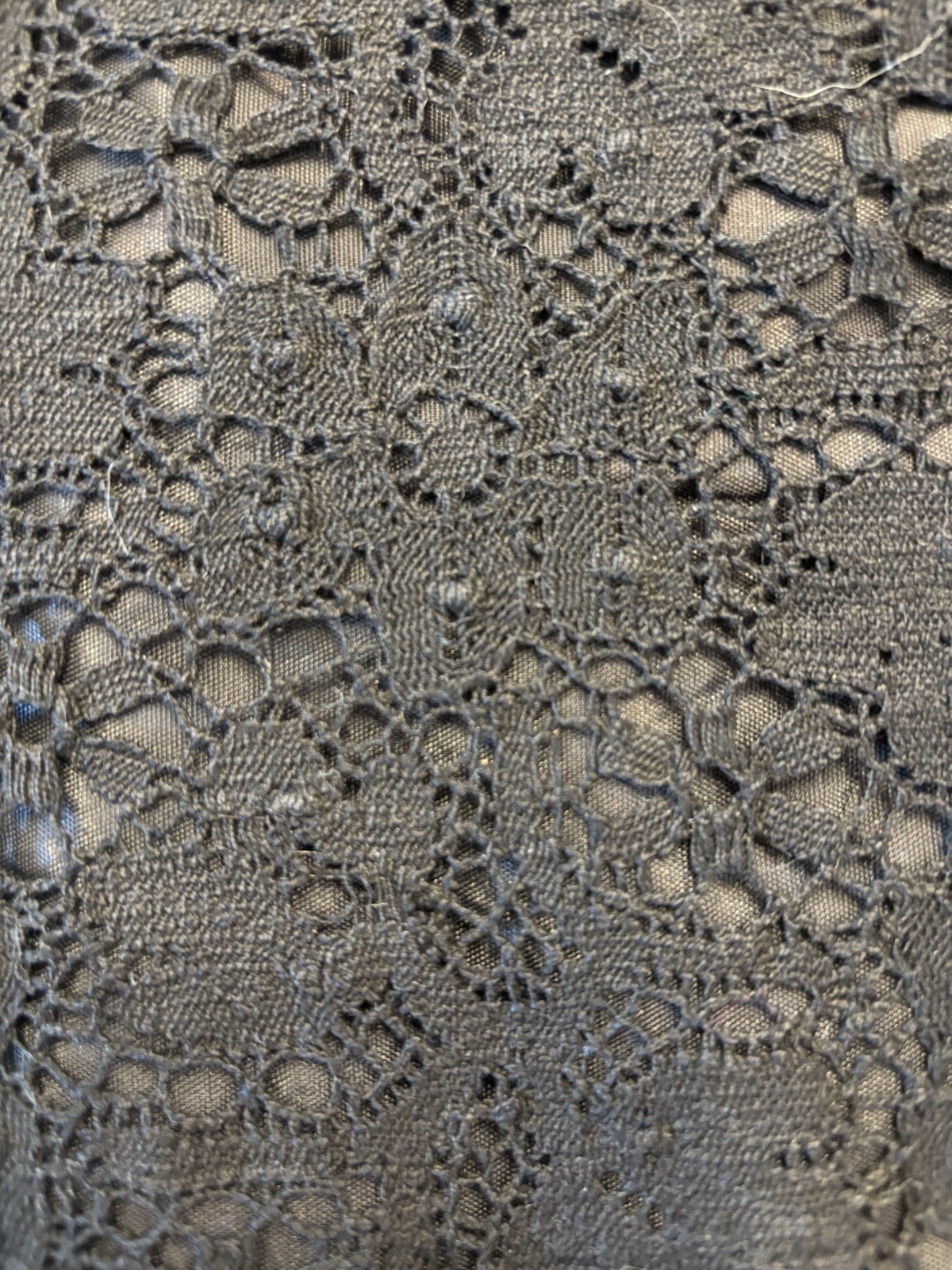 Vintage Rabbit Designs Black Lace Dress 7/8 Made USA 90s Cocktail Mini