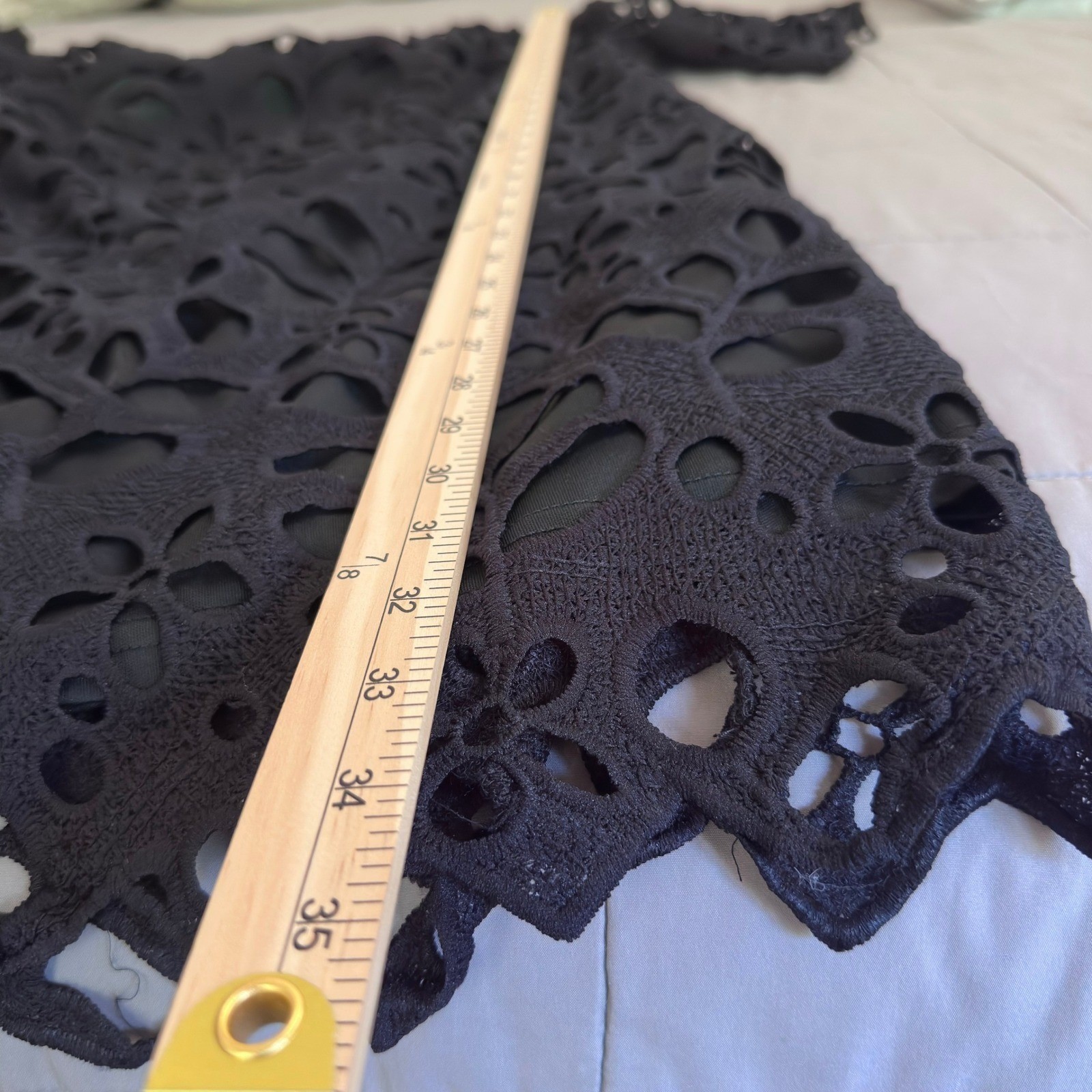 PRETTYGARDEN Women’s XL Black Floral Cutout Lace Shift Dress NWT Modest