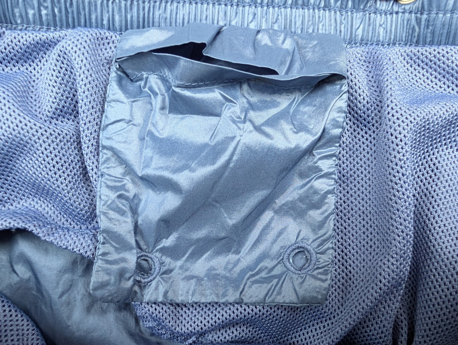 COS Gloss Nylon Shorts Running Womens S Blue Gym Running Sprinter Retro Sports