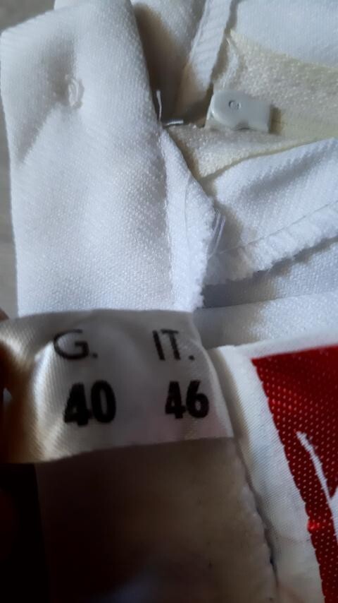 Vintage 80s SLAZENGER SportsWear White Skirt Tennis It-46 GB-14 Fr-42