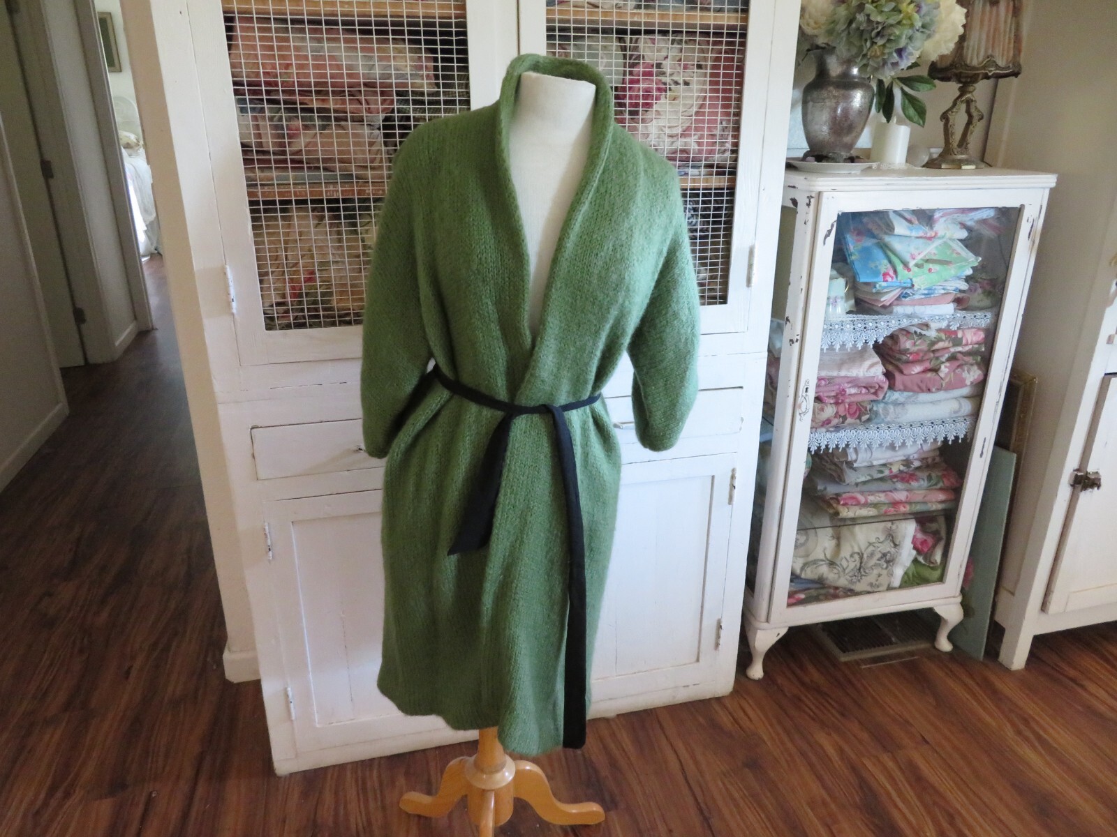 Vintage 40’s Hand Knit Sweater Swing Coat Jacket by Cynthia Nepote Who is She?