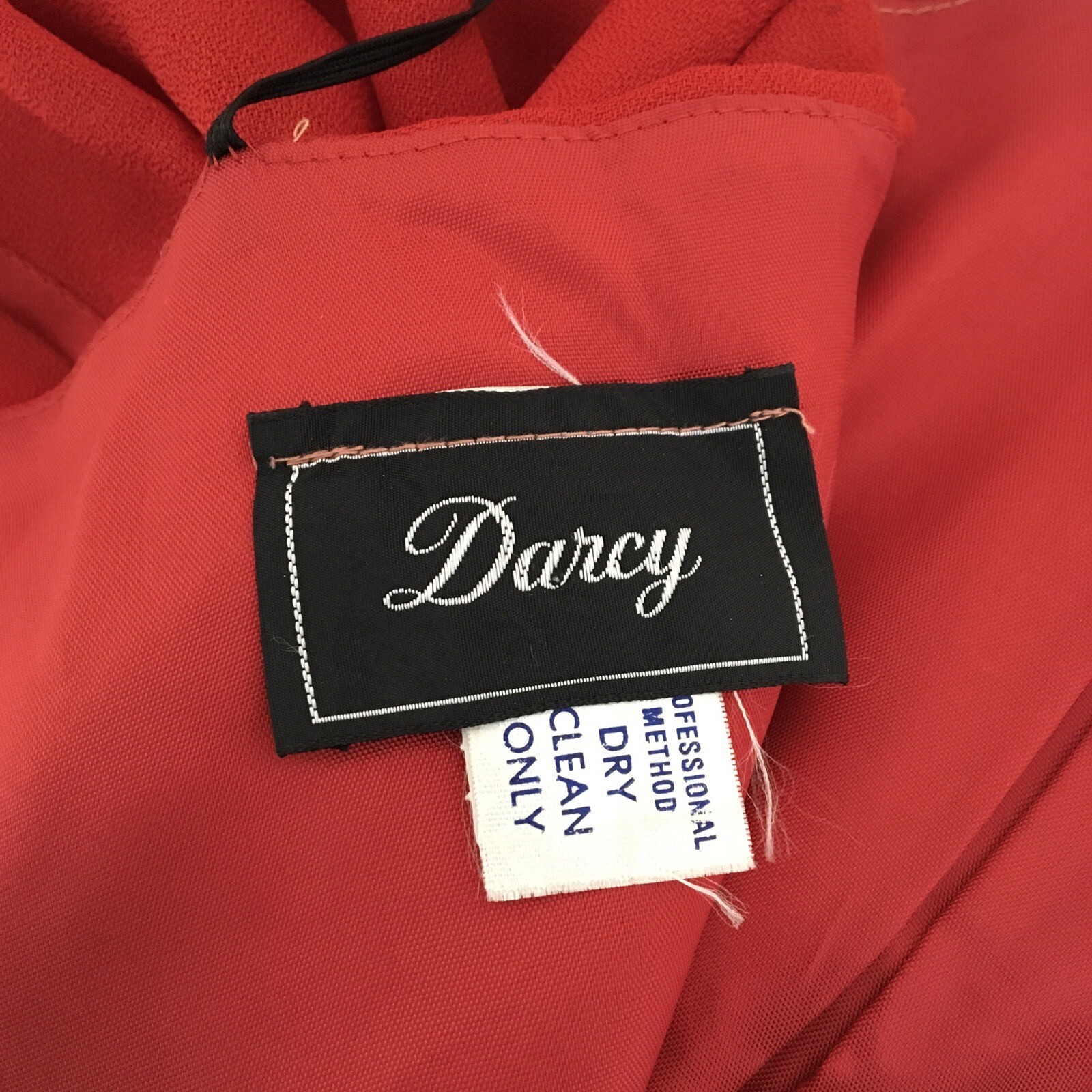 Vtg 80s Womens Prom Dress Formal Red Wrap Sweetheart Satin Darcy Sexy Union Made