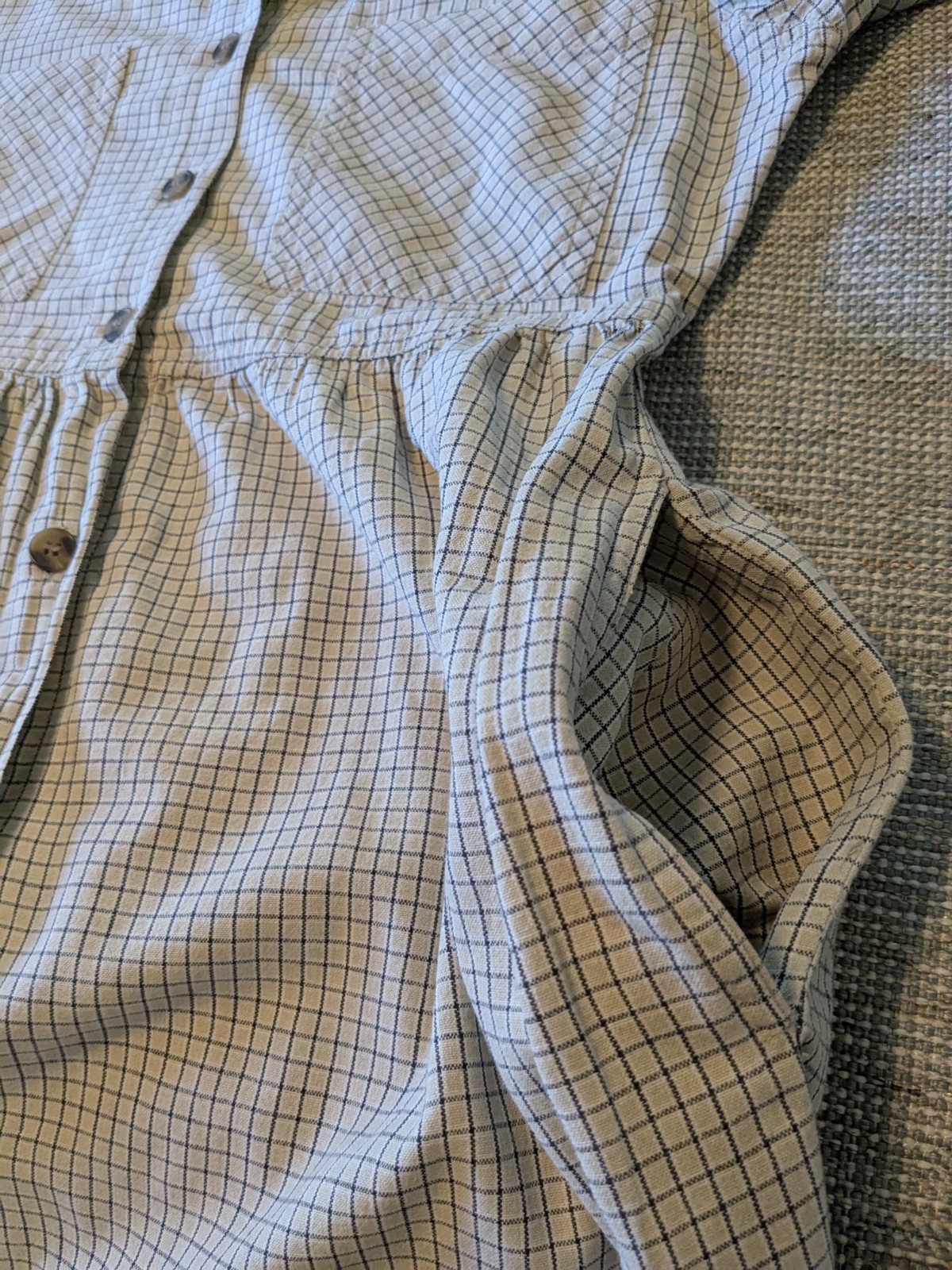 Vintage J G Hook Jumper Dress Button Down Front Sz 8 Petite 90s