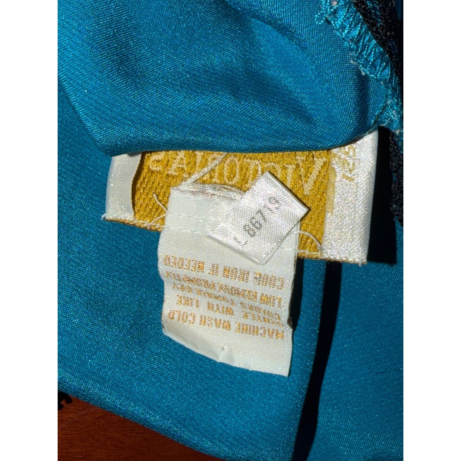 Vintage Victoria’s Secret Blue Satin Lace Trim Slip Dress Size P 90s Nighty