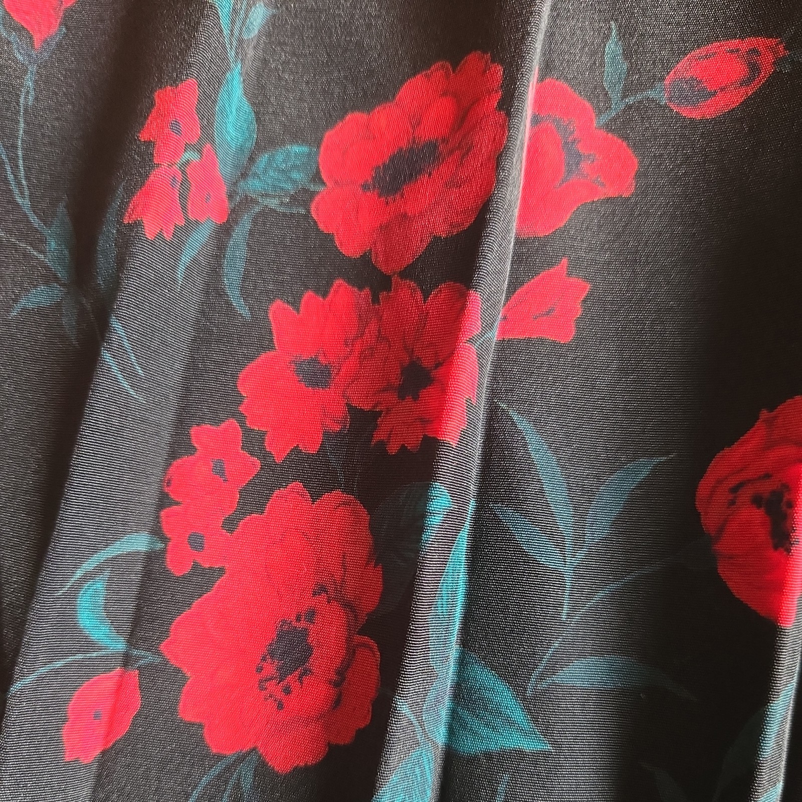 Vtg Leslie Fay Skirt Floral 18wp Pleated Elastic Waist