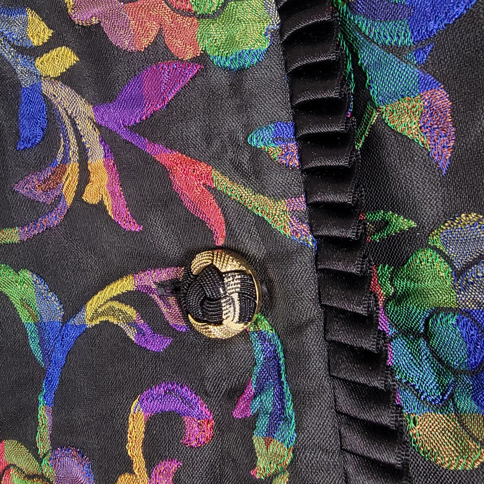 Vintage 80’s 90’s Don Caster Rainbow Floral – Waspy Preppy Blazer Women’s 6