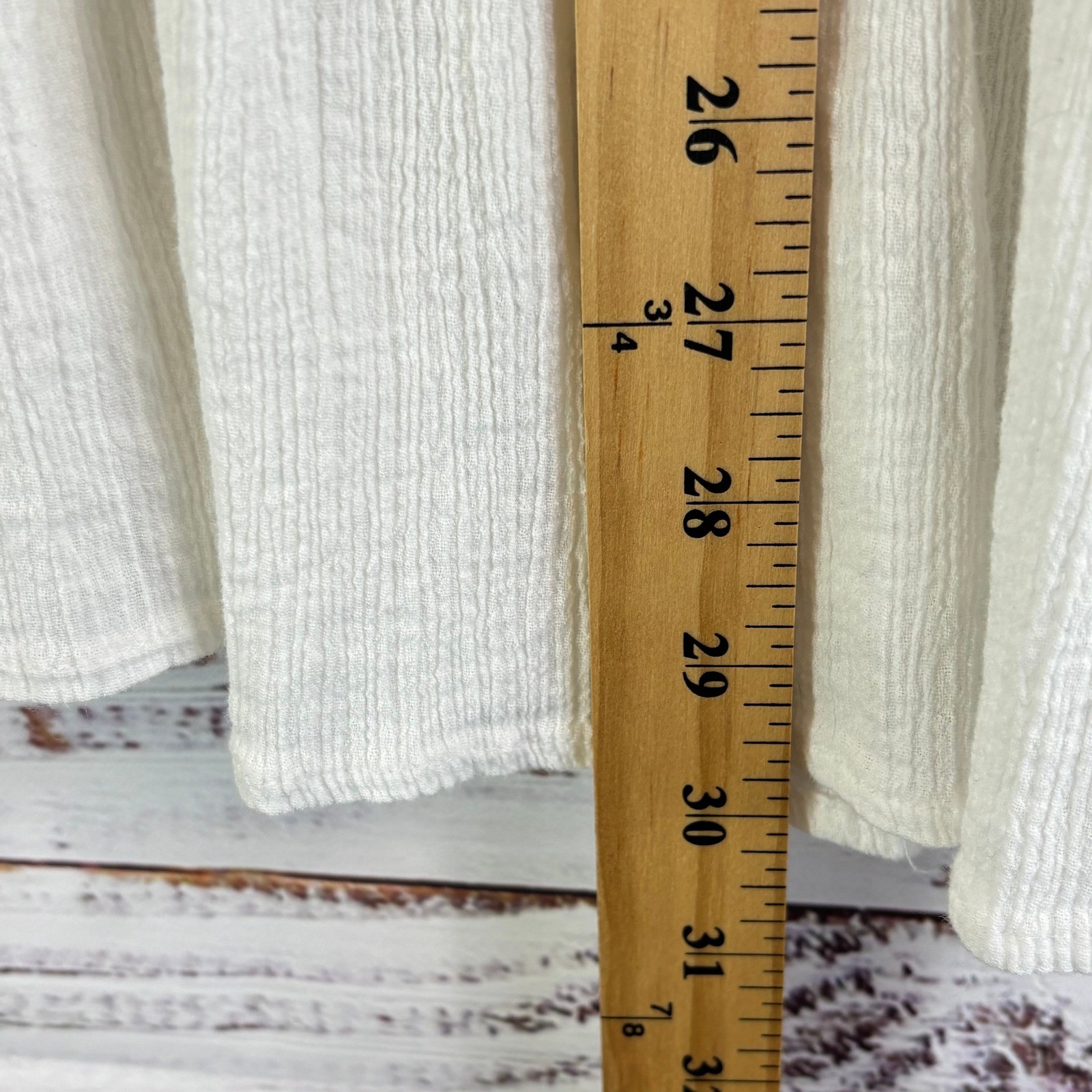 Vintage Midi Skirt 2X White 100% Cotton Gauze Crochet Lace Ruffle Boho Cottage