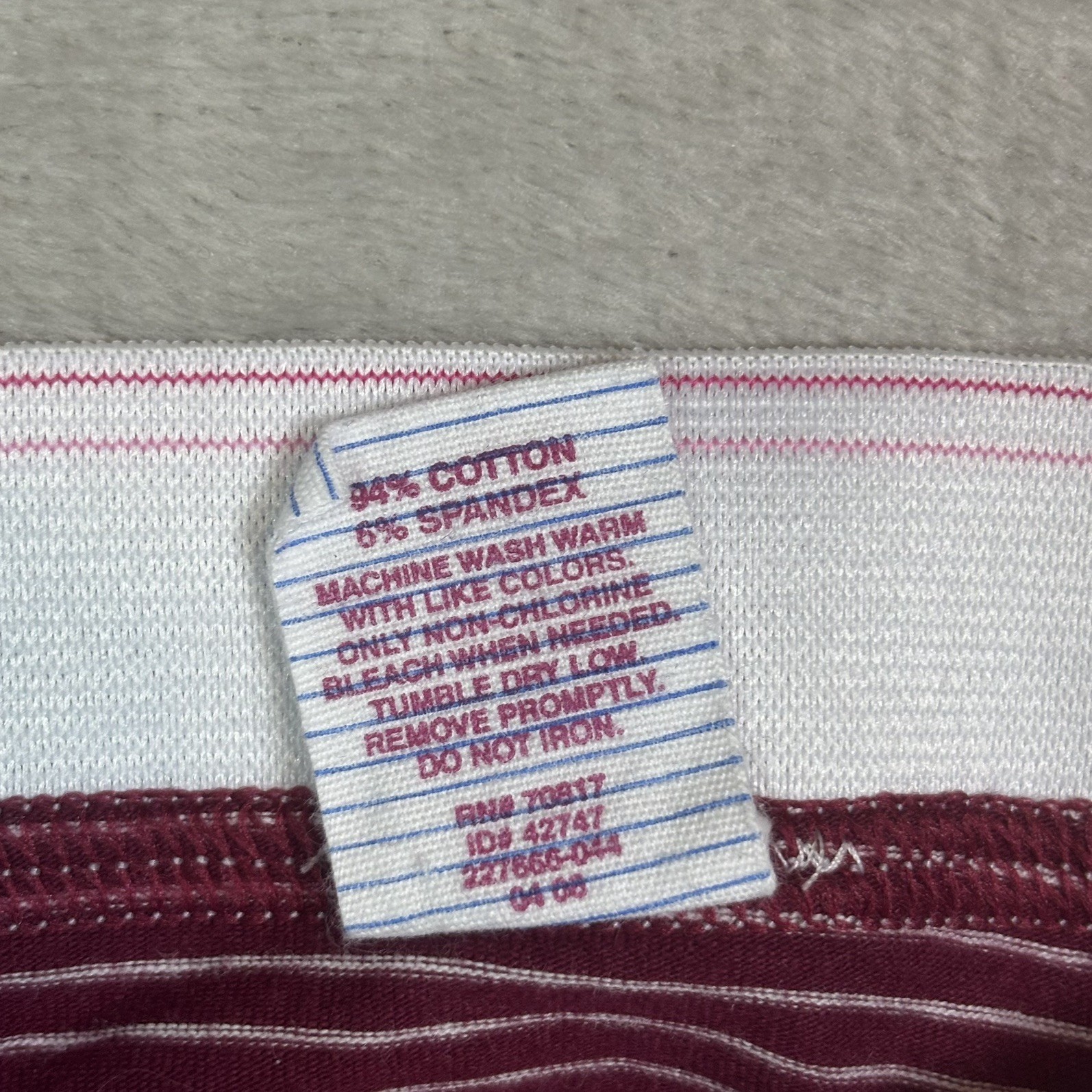 Y2K 2008 Vintage VS Extra Low Rise Thong Panty University of PINK warriors XS