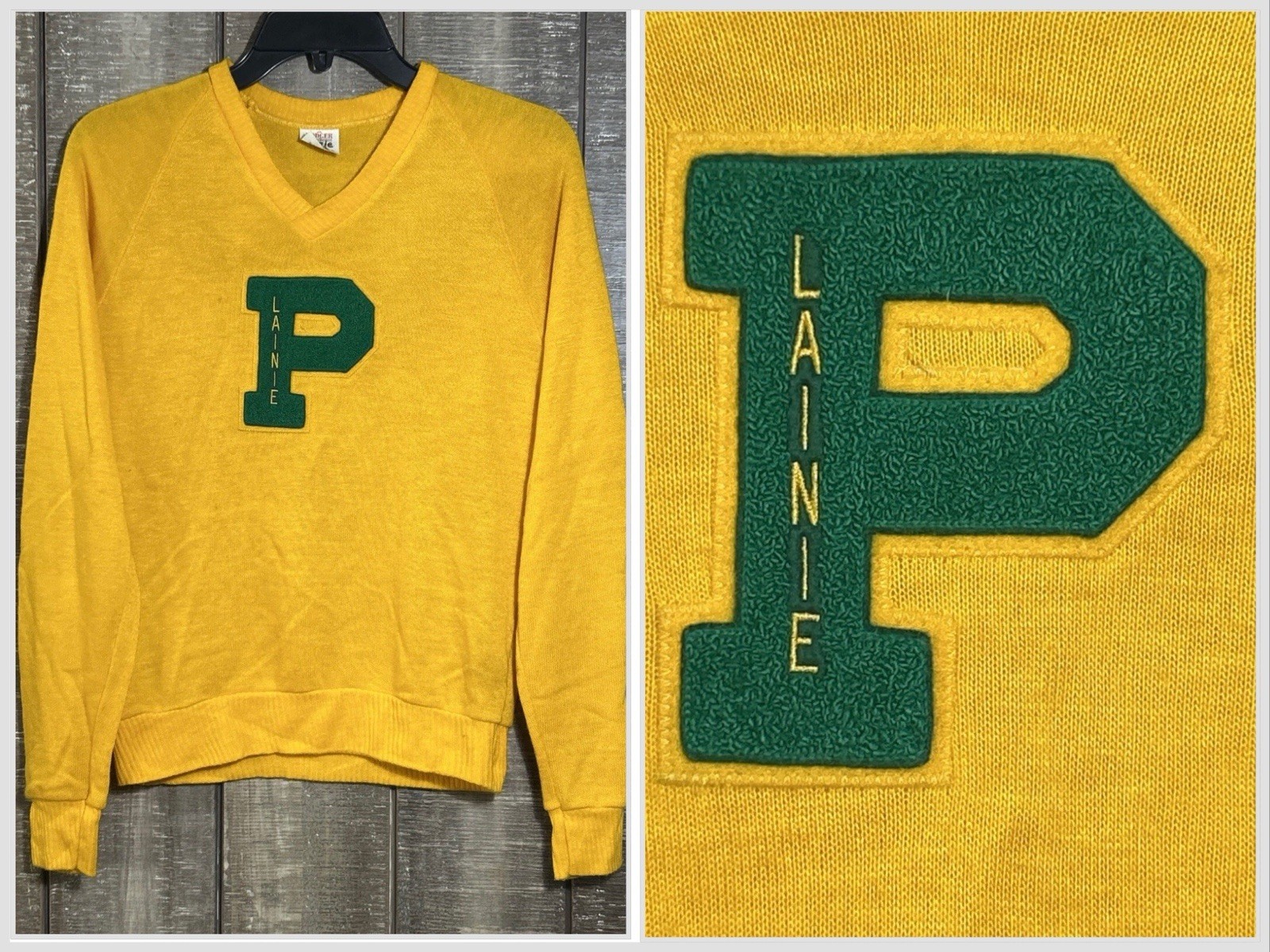 Vintage Cheer Yellow Dodger Sportswear Women’s Knit Sweater P Lainie Small