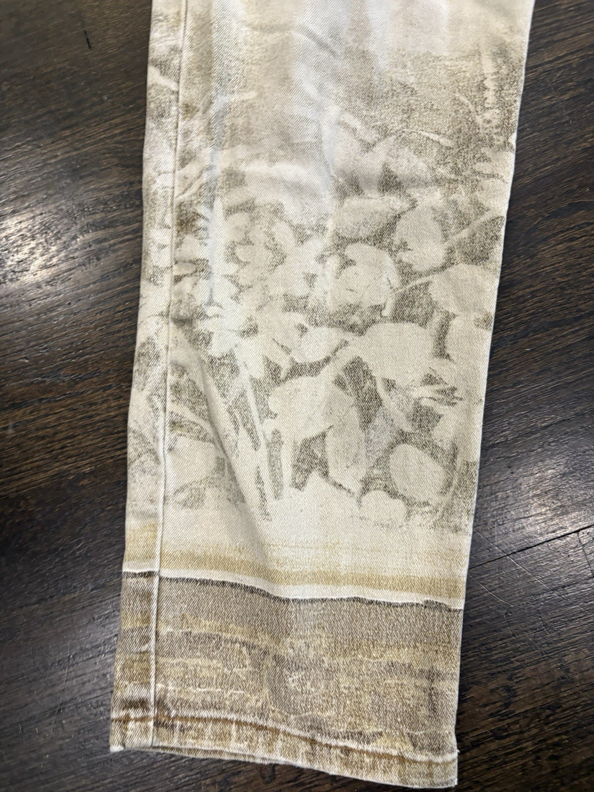 Vintage 90s Rare ROBERTO CAVALLI Distressed Floral Jeans Denim Women’s S
