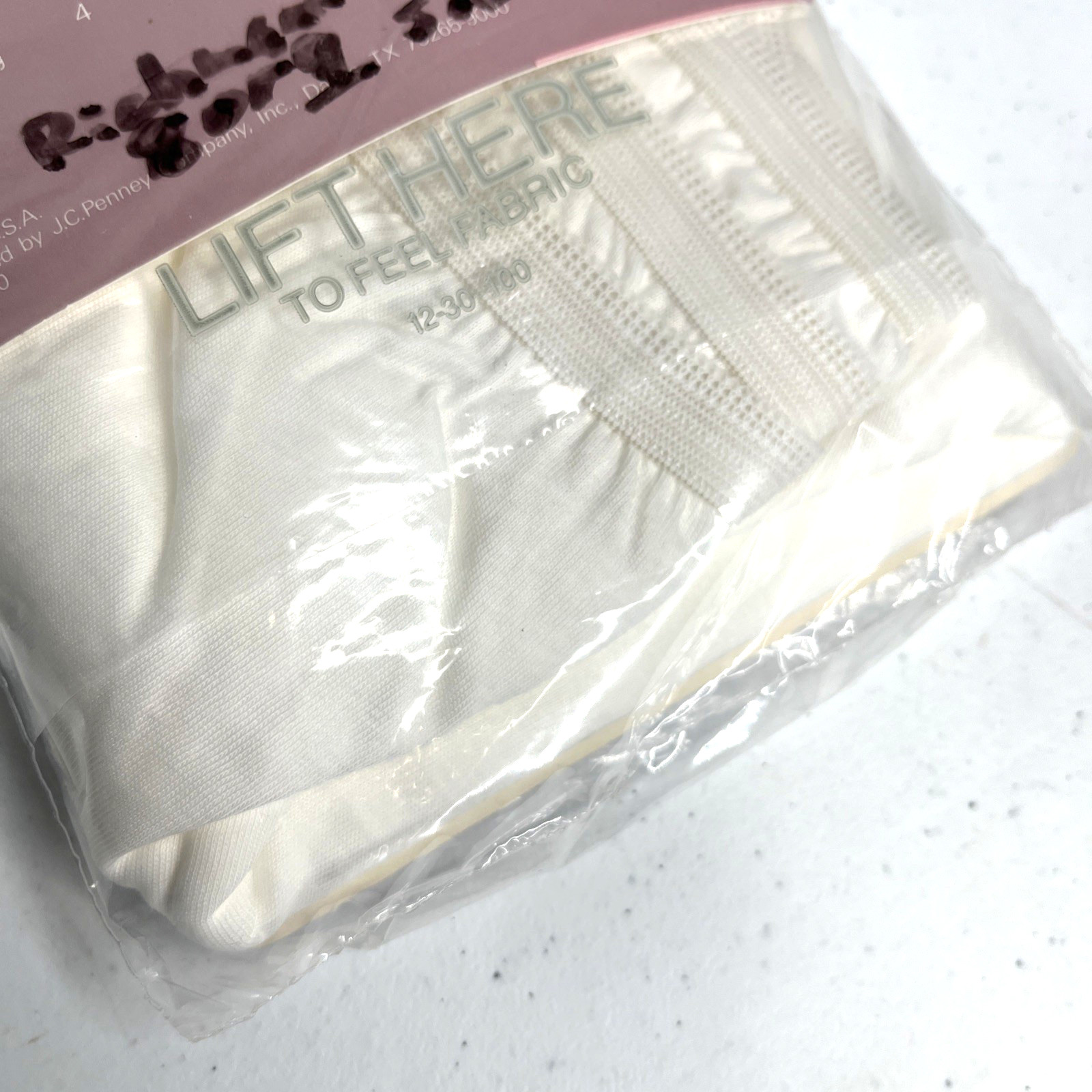3 VTG Underscore Underwear Size 40 Pima Cotton White Briefs Panties Sz 7 Granny