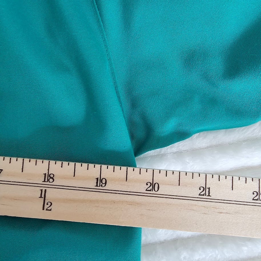 J. Gallery Womens Vintage Belted Trench Coat 9/10 Petite Teal Green Classic Prep