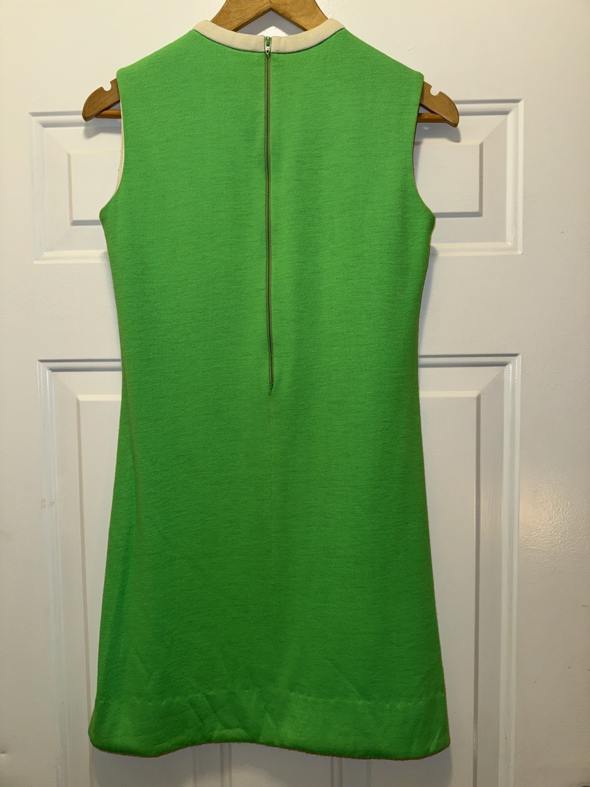 Vintage 60s R&L Green Mod Dress Matching Coat Set Womens 10 Go Go Jackie O