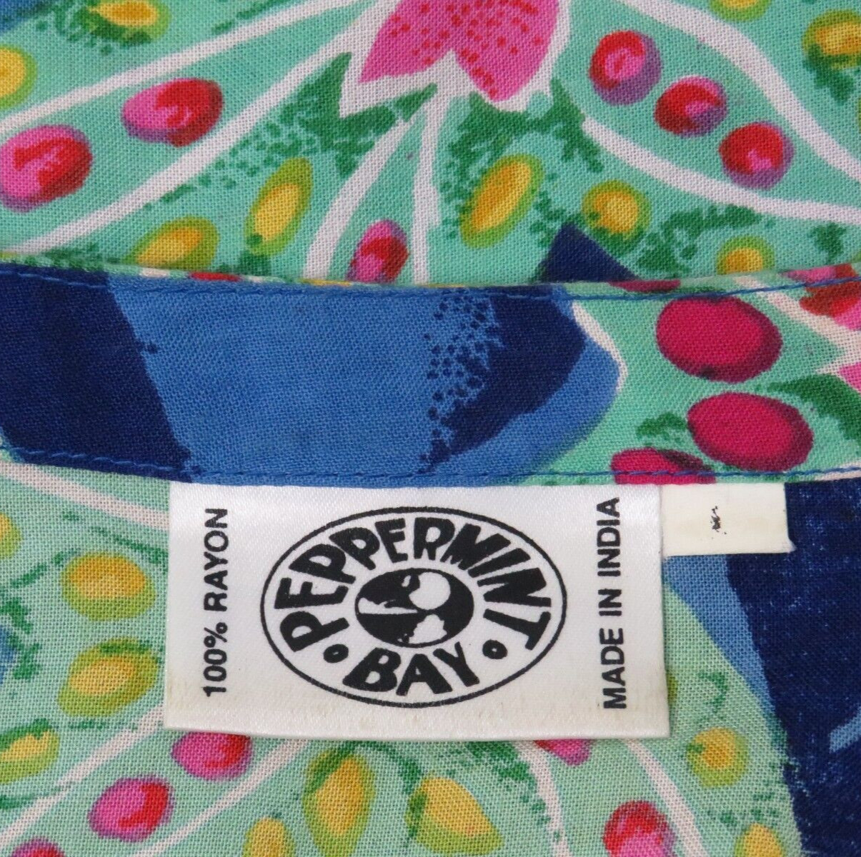 VTG 1990s PEPPERMINT BAY TROPICAL OCEAN DRESS STARFISH SEA SHELLS ROPE BELT