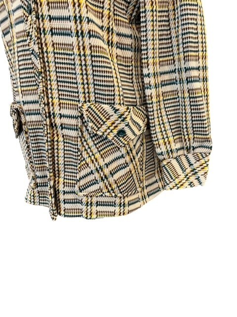 VTG 60s 70s Women’s Shirt Jacket Size 12 Brown Plaid Sears Fashions Grandmacore