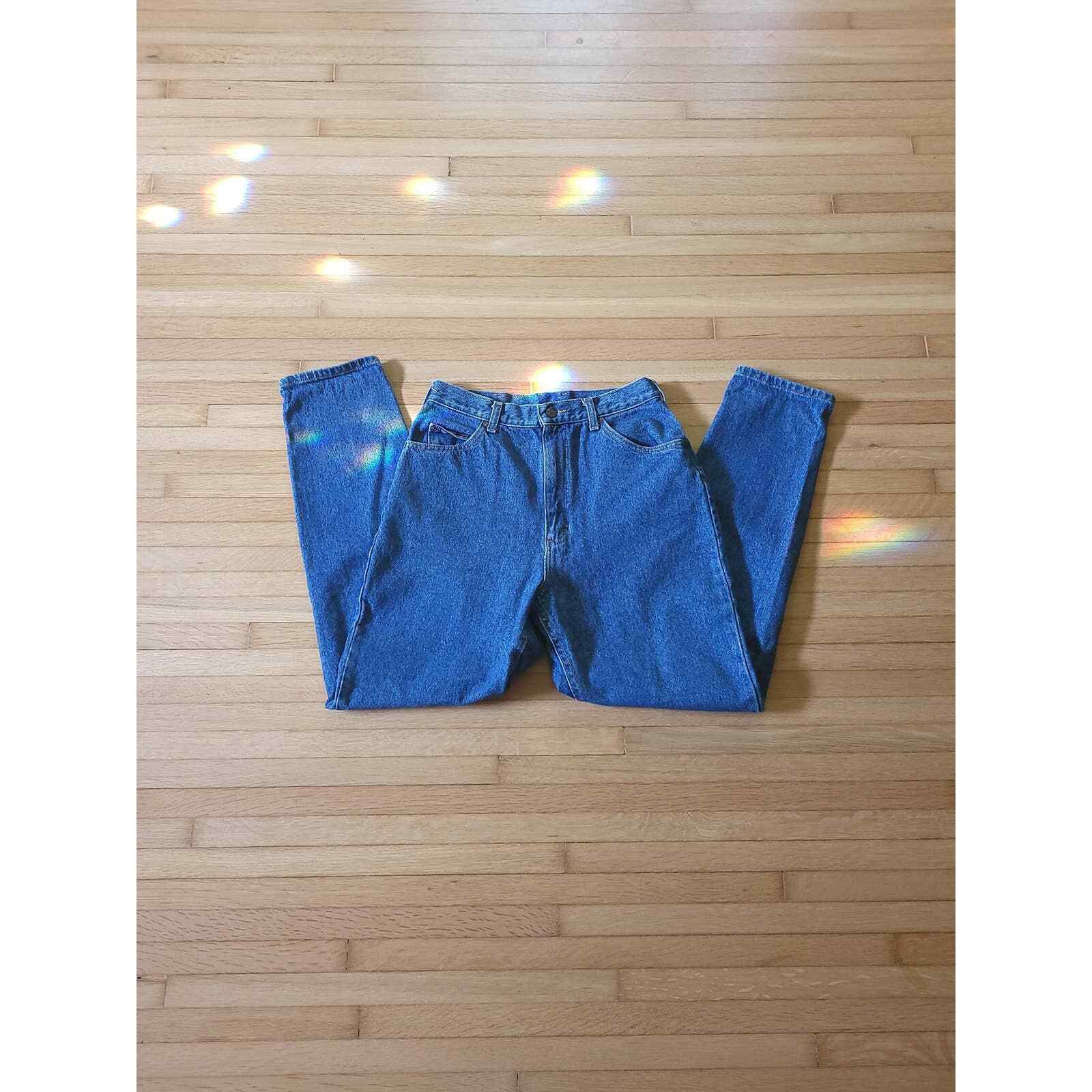 Vintage 1980’s Lee Denim Jeans / Faded Distressed / Size 12 / 29 x 30 / Mom