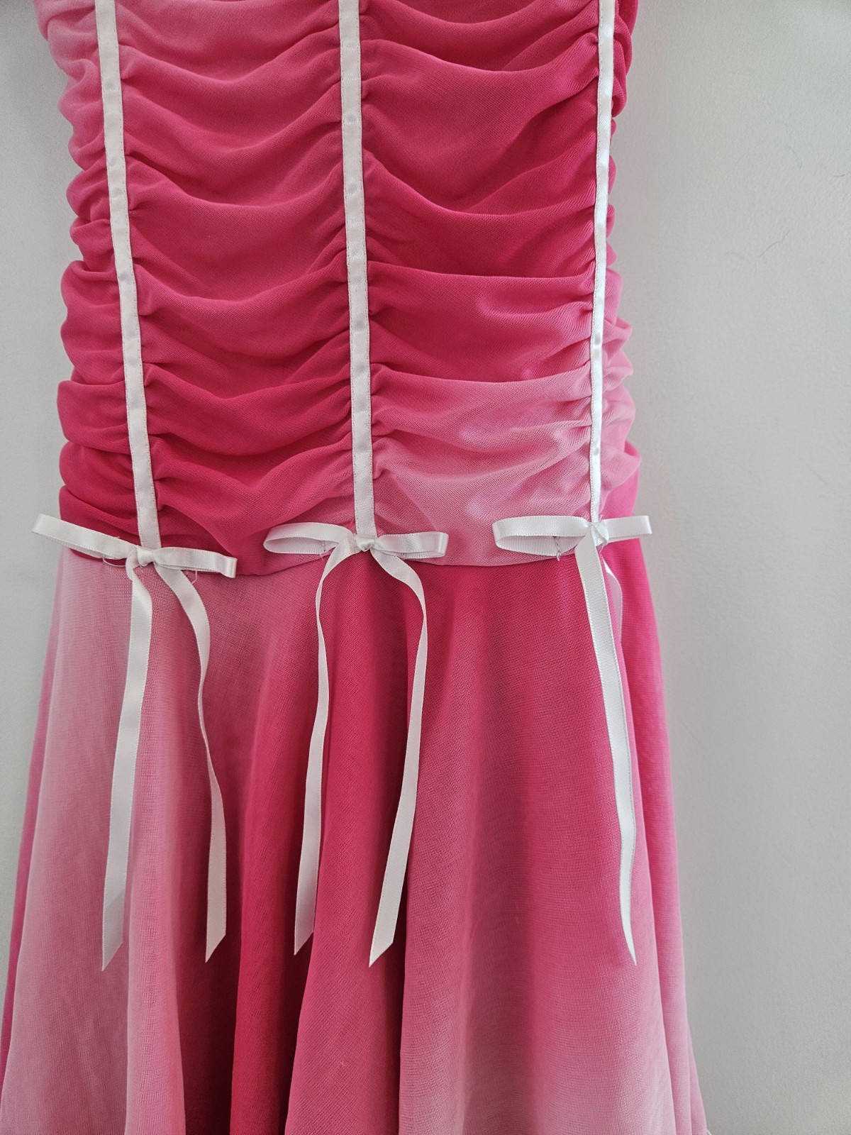 Vintage Y2k BCX Girls Pink Fairy Coquette Dress Size Juniors 10 Adult S/XS
