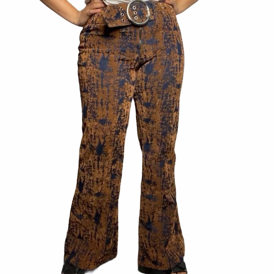 Vintage Maxi For Ladies Size 11/12 Stretch Denim Mid Rise Round Buckle Jeans