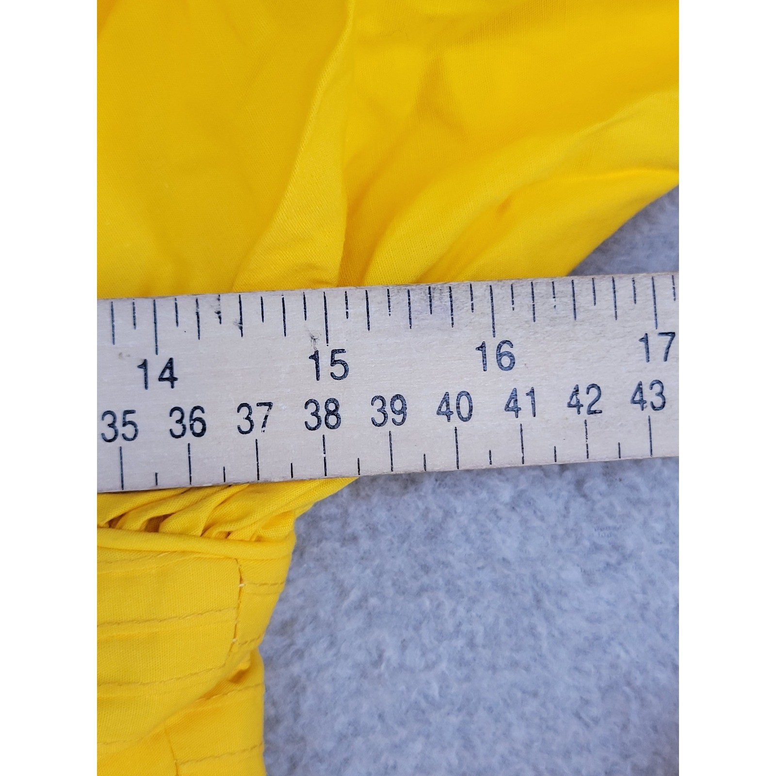 Barboglio Cristina-Jan Vintage Yellow Cotton Dolman Sleeve Midi Dress Size 12