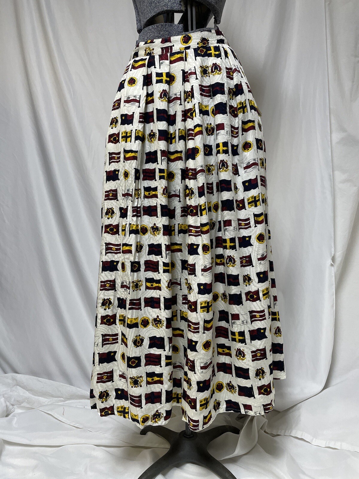 NEW JG Hook Skirt Size S Lord And Taylor 28X33 Maxi Long Pleated Vintage 80s $98