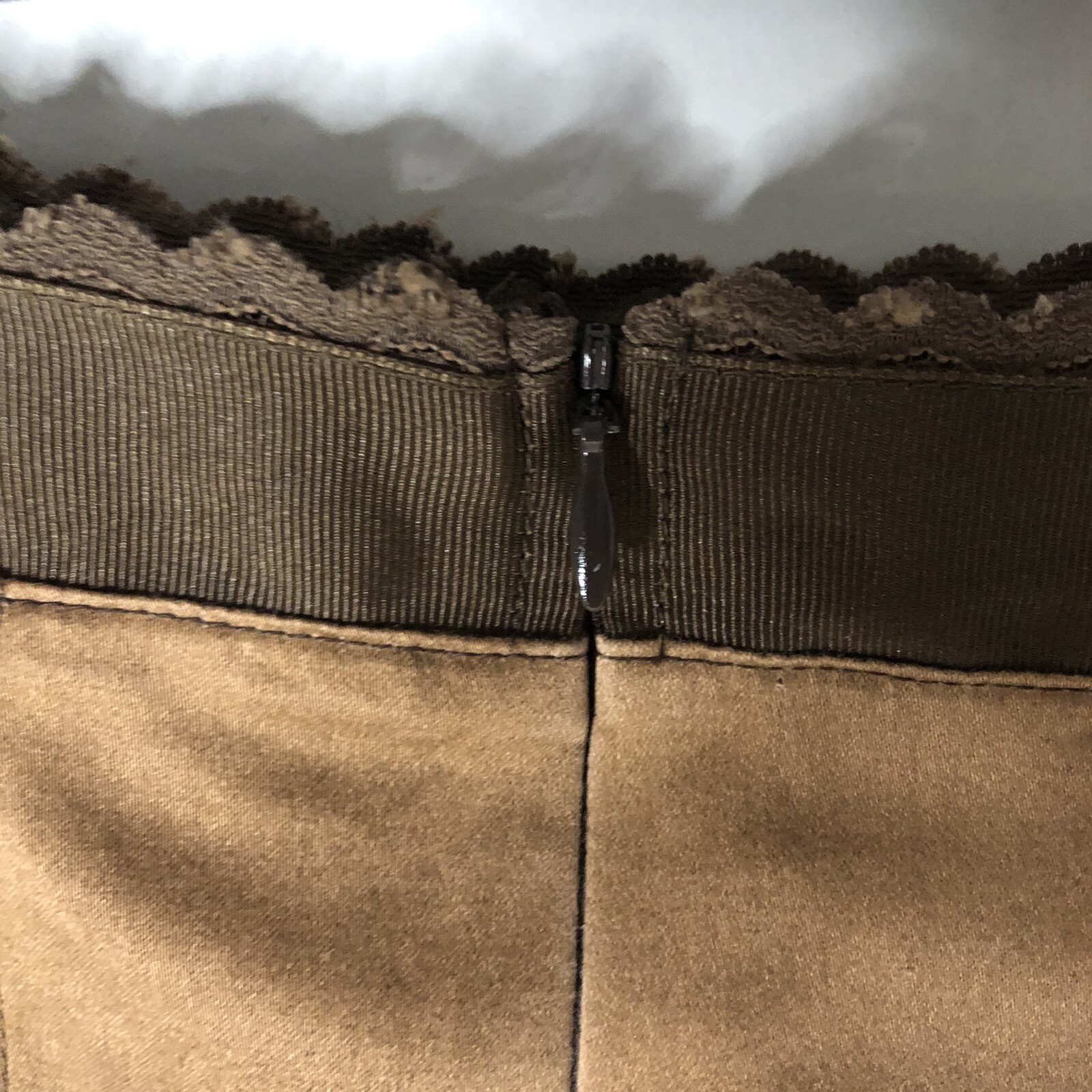 Ideology Vintage Women’s Skirt Size 12 Brown Tan Green Flair Pleated Tie Dye USA