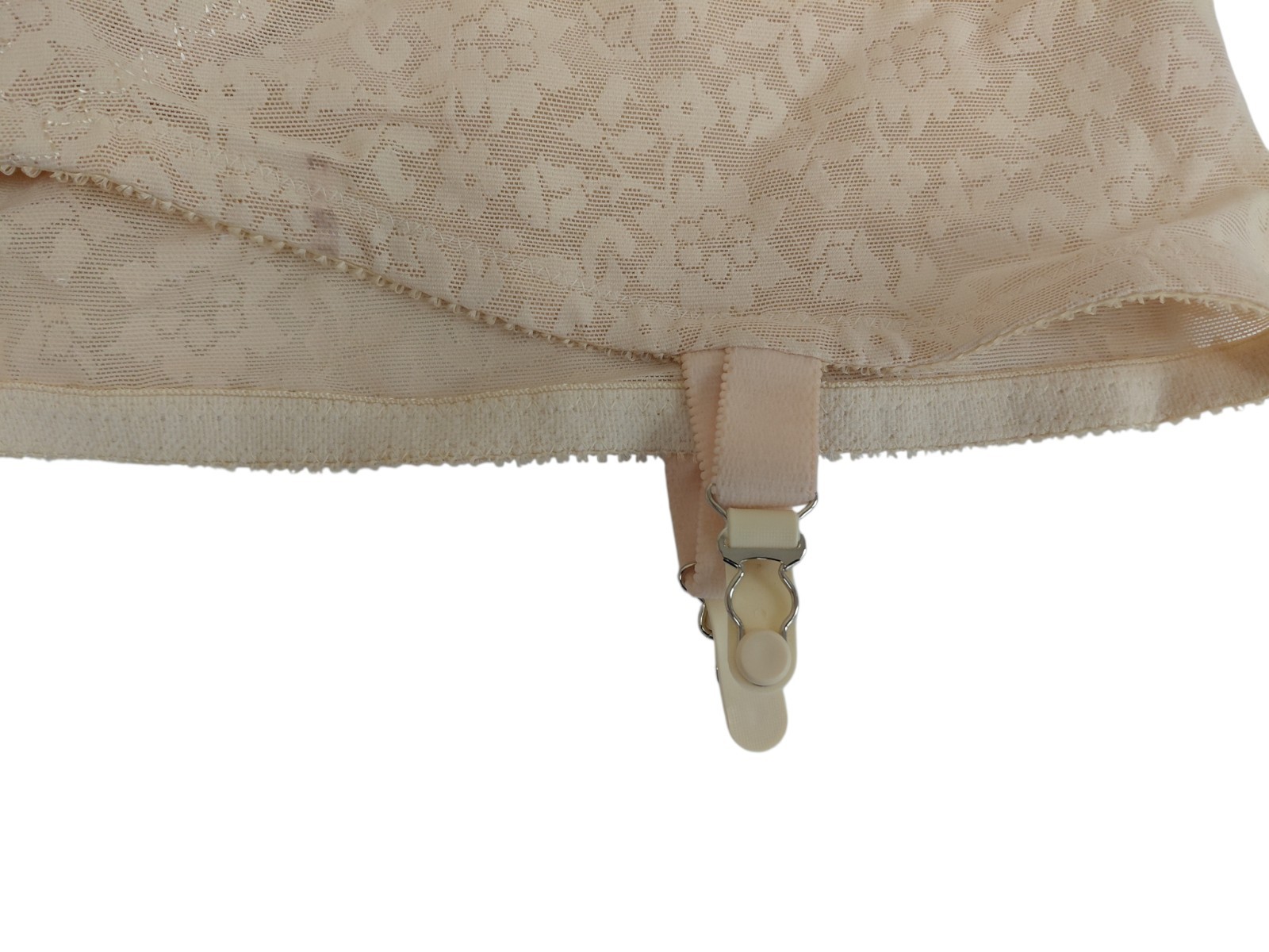 Vintage Crown-nette Open Bottom Girdle With Garter Size 48