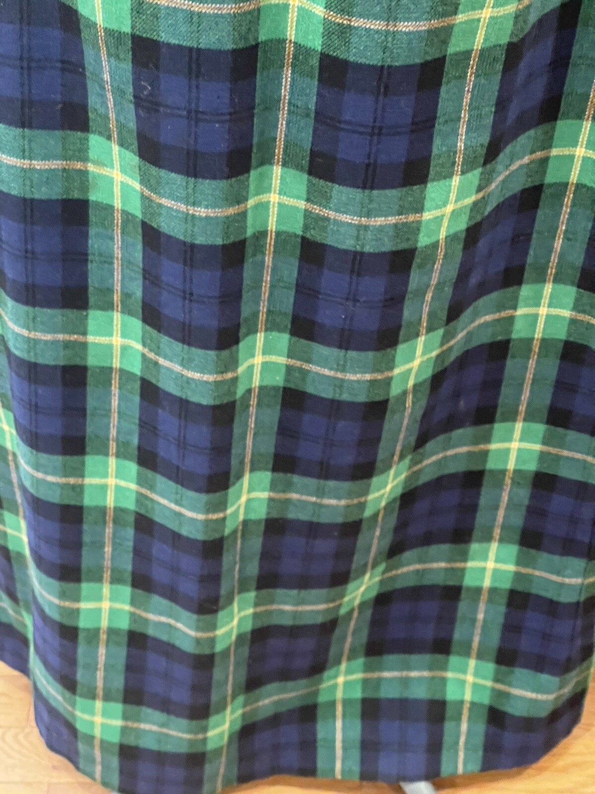 DonKenny 1970/80s Tartan Plaid Pinafore Jumper Jr 15/16-Maxi Dress- Winter/xmas