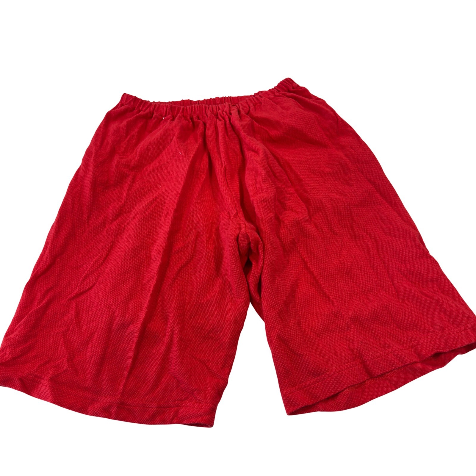 Calida Switzerland Shorts Vintage Red 100% Cotton Pique Knit Lounge Sleep XS