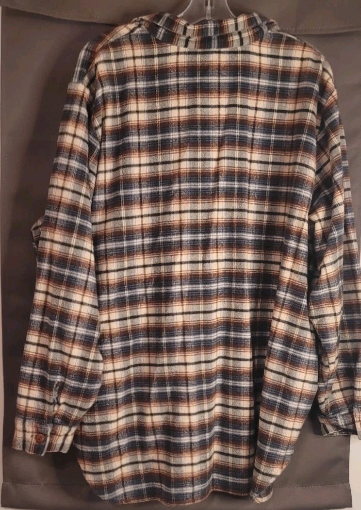 Vintage STEFANO 90s Plaid Button Down Shirt Size 22W Casual Outdoor Red,WT&Blue