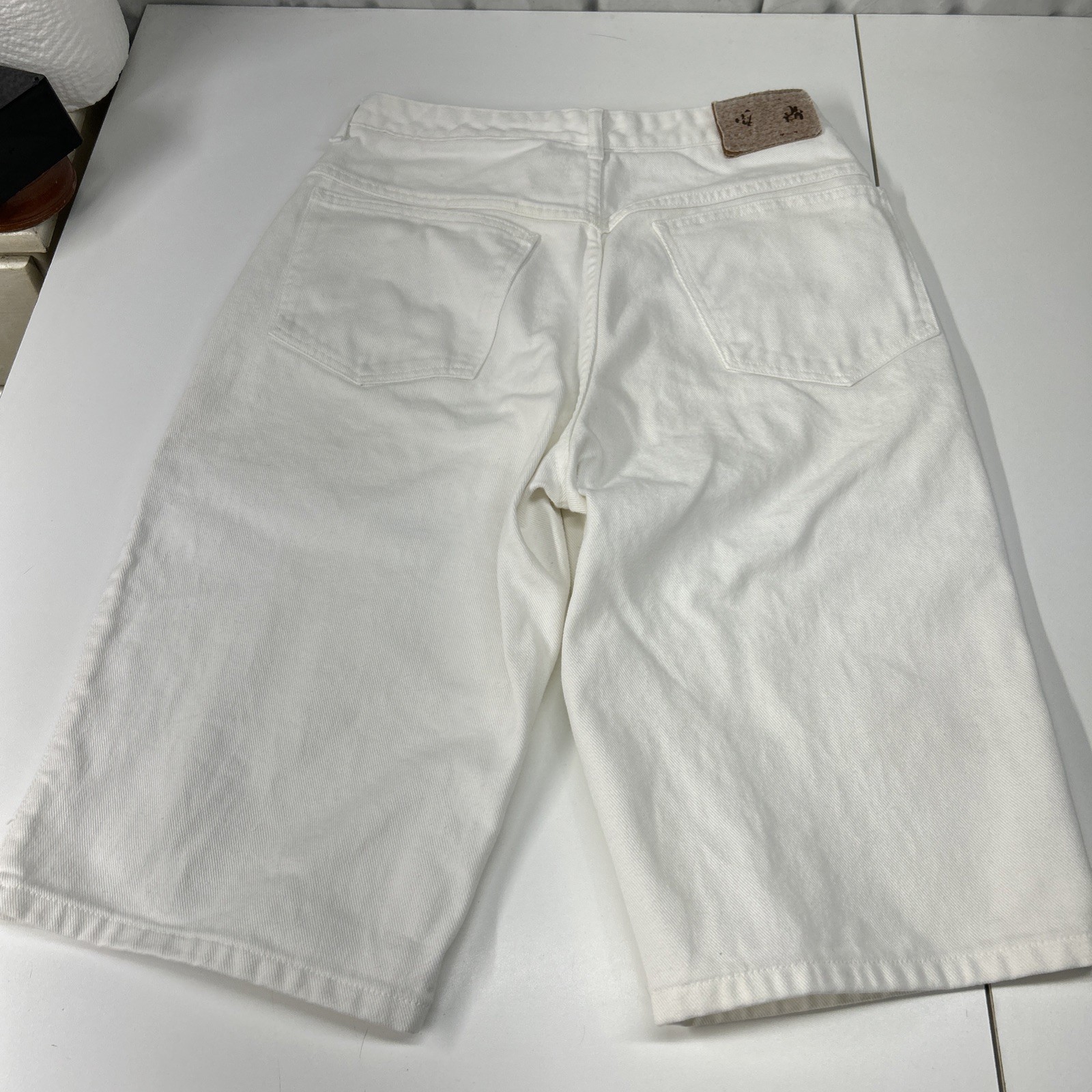 VTG Marithe Francois Girbaud White Jean Shorts Sz 9/10 Women’s