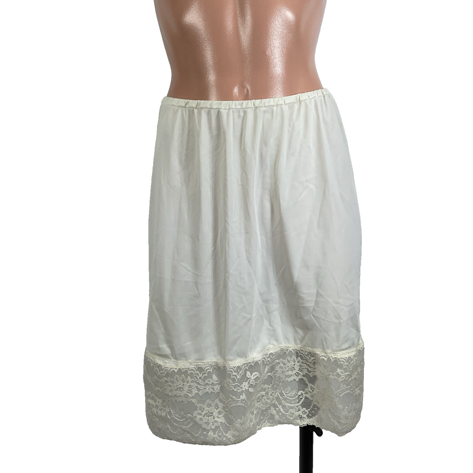Vintage 60s Van Raalte Chantilly Lace Half Slip 100% Dupont Nylon Made in USA