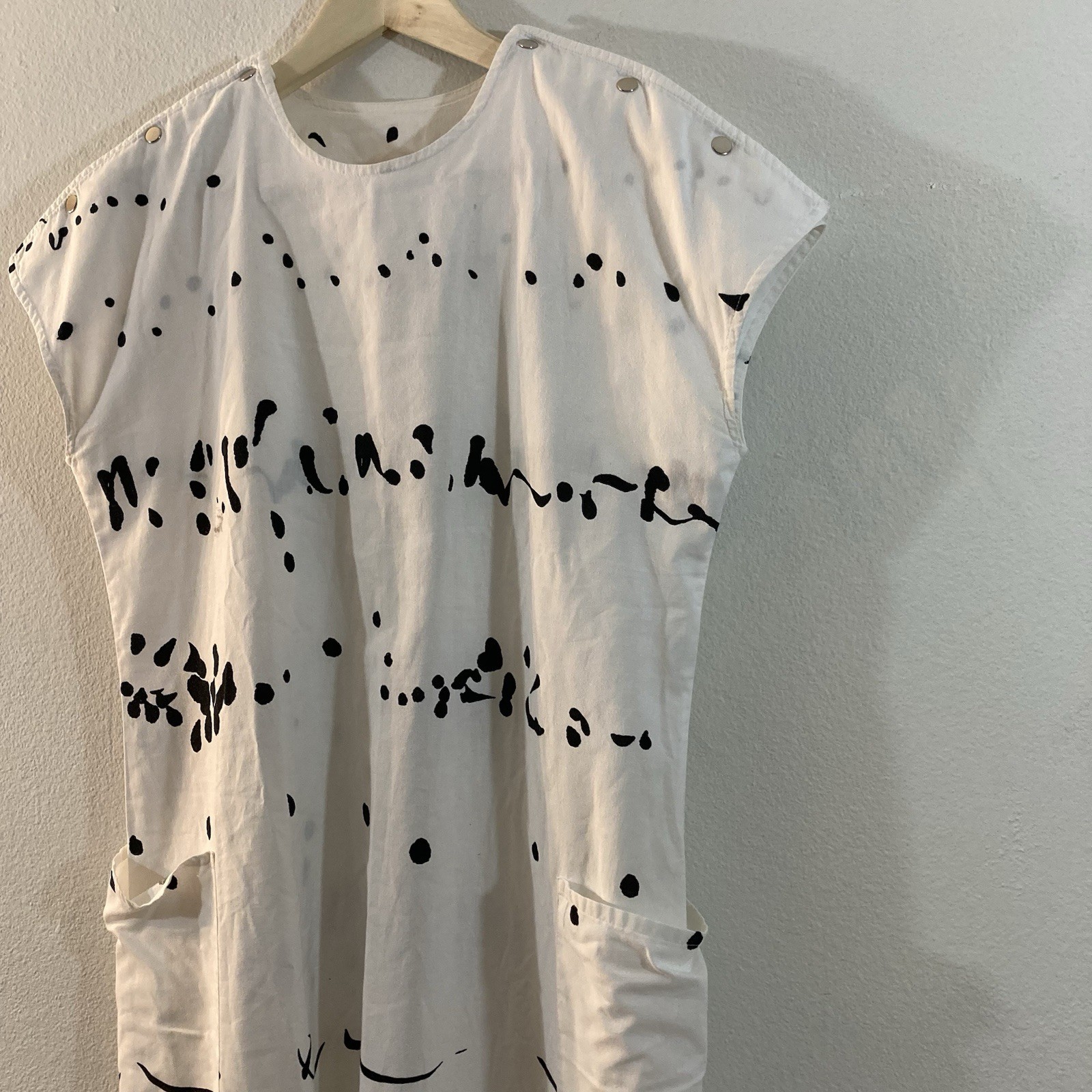 Vuokko Vintage 1980’s Cotton Dress with Pockets