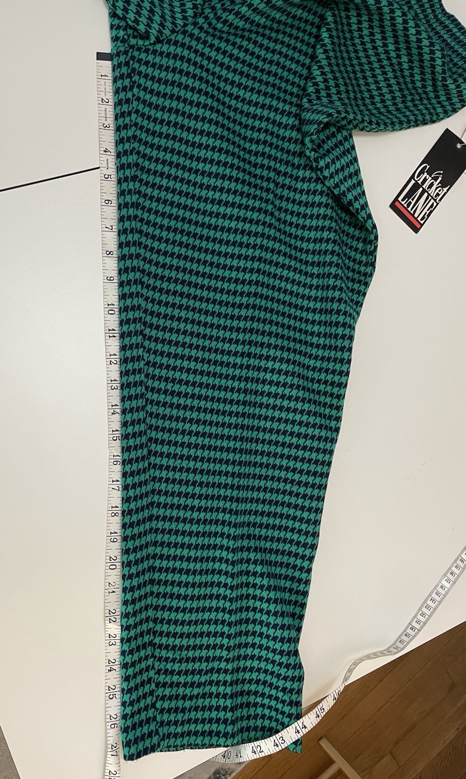 VTG 1990s Herringbone Knit Punk Grunge High Rise Pull On New w/ Tags Pants L/XL