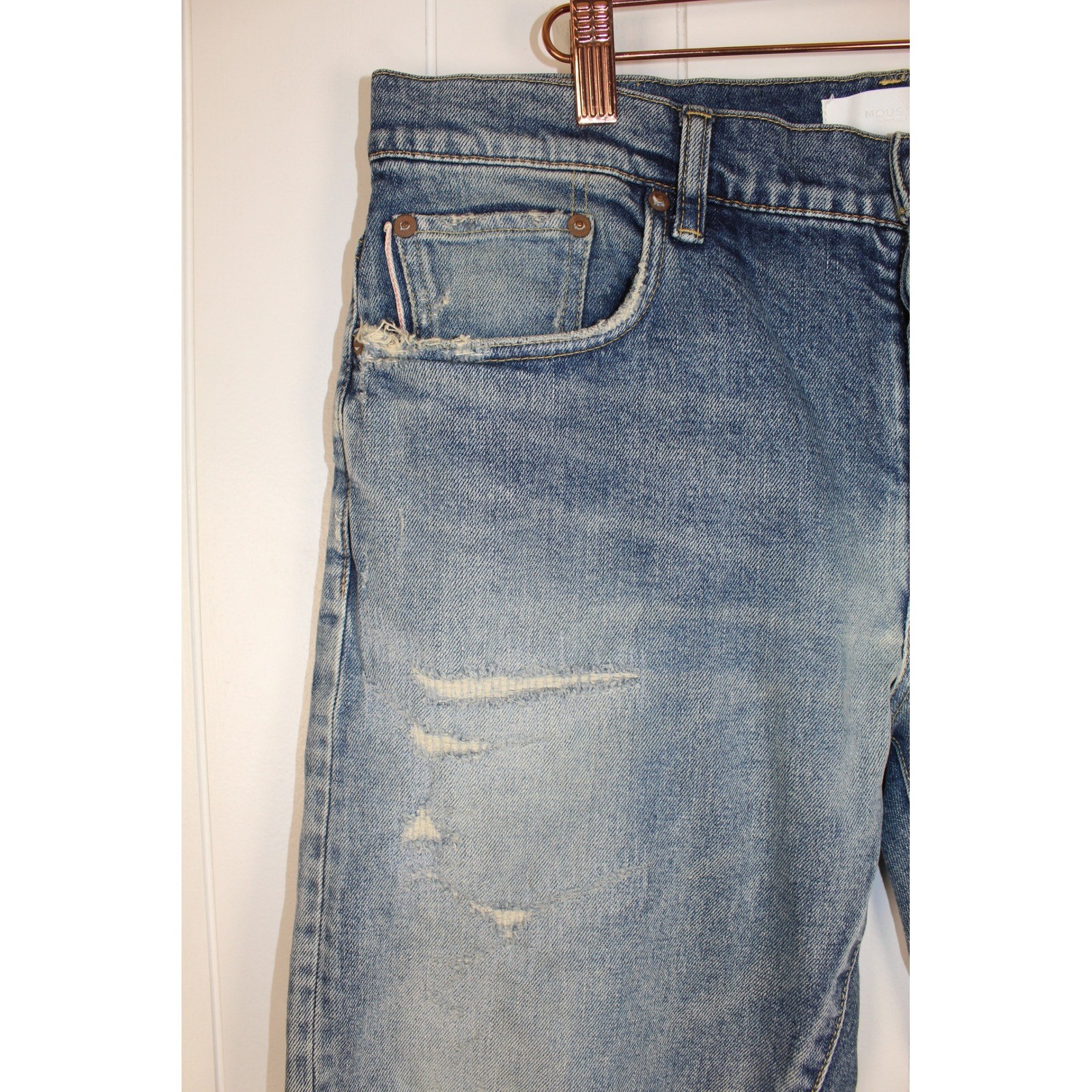 NWT Moussy Scranton Tapered Vintage Jeans Intentional Distressed NWT Stretch 33