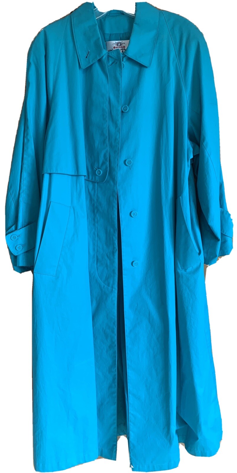 Count Romi Teal Trench Style Raincoat Size 10