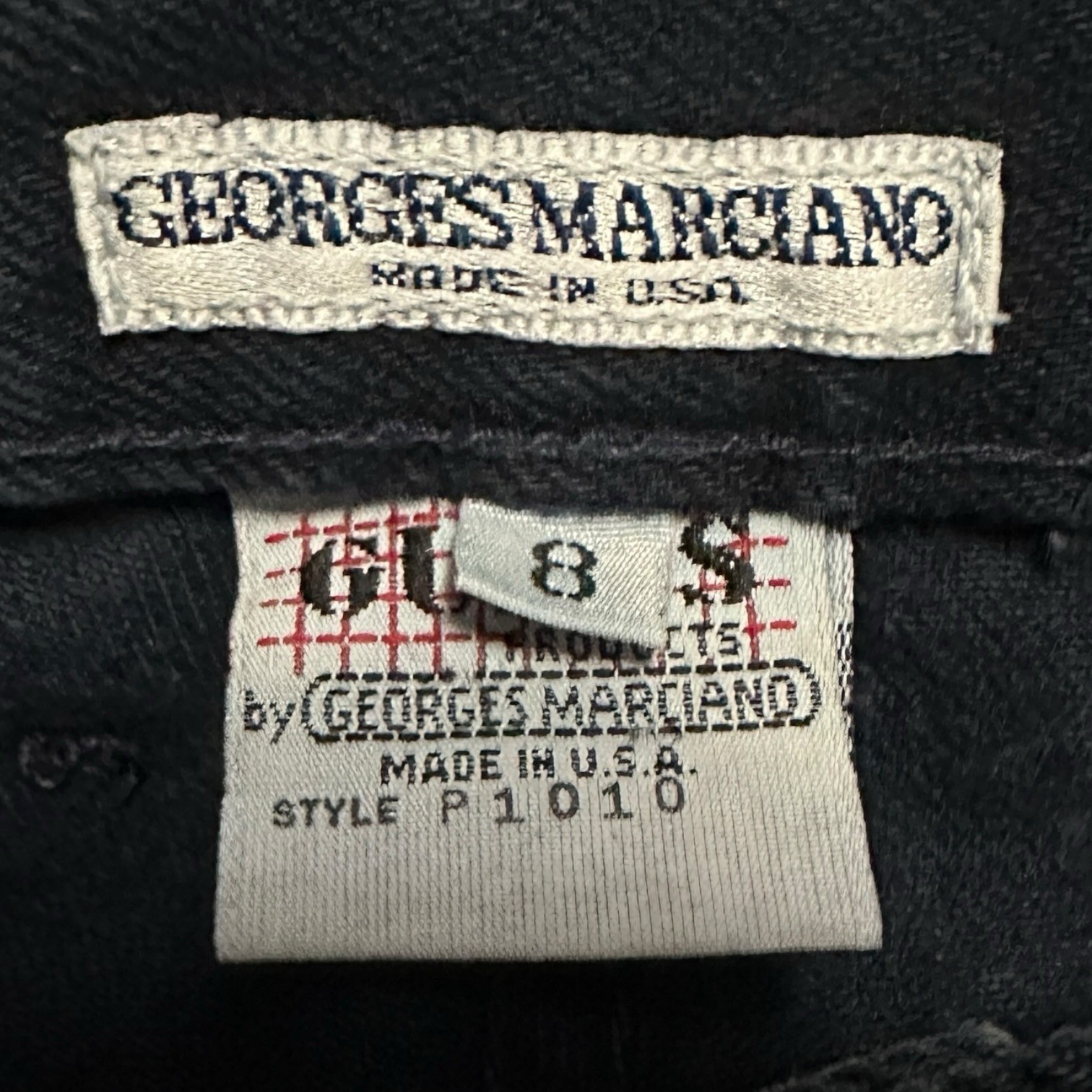 Vintage Georges Marciano Guess High Waisted Tapered Jeans Blue USA Made Size 26