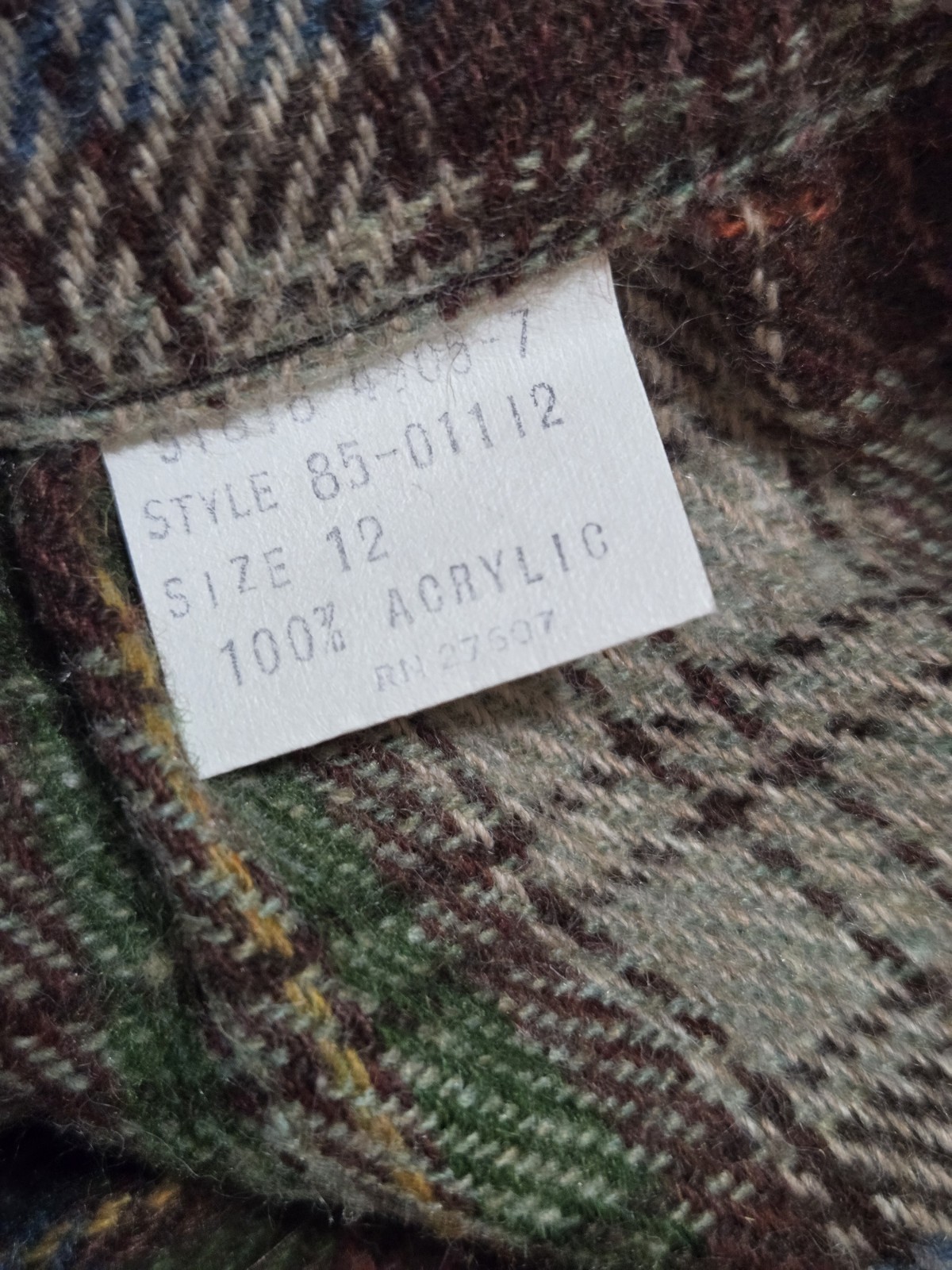 Vtg 80s Plaid Midi, Drk Academia, Pleated With Deep Pockets, Modern Sz 26″ Waist