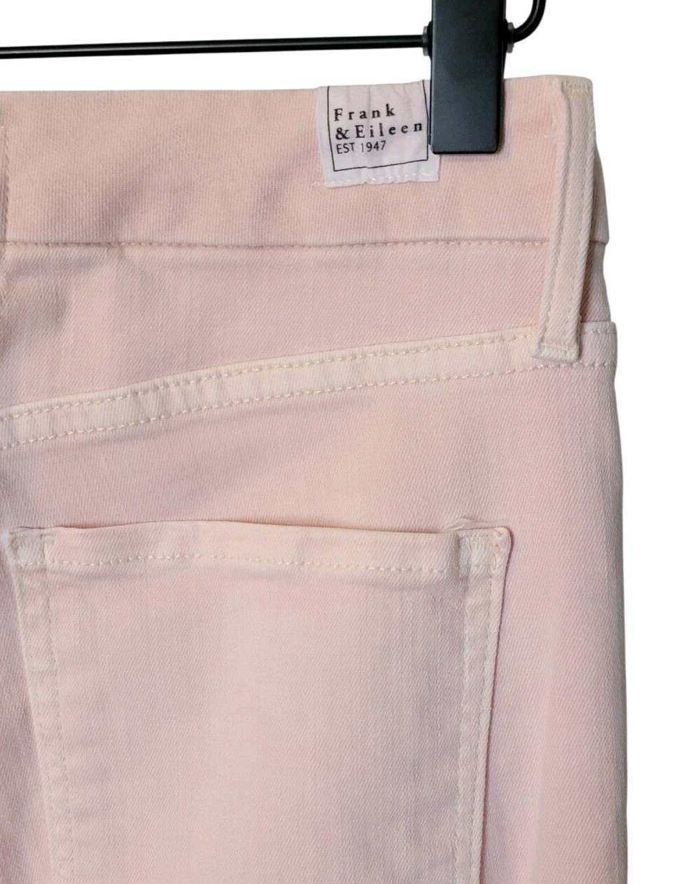 Frank & Eileen Sligo Vintage Rose Pink Raw Hem Jeans Womens 28 Straight Stretch