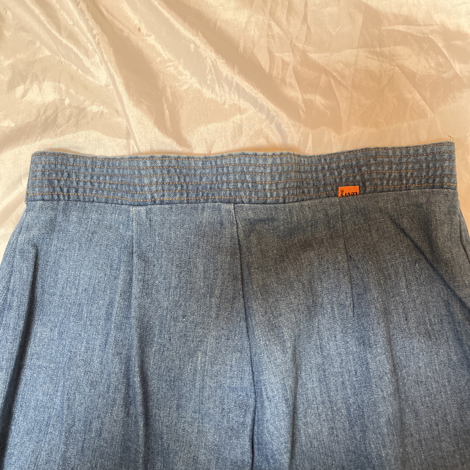 Vintage Levi’s Wide Leg Flare 60s 70s Talon Zip Orange Tab Denim Jeans