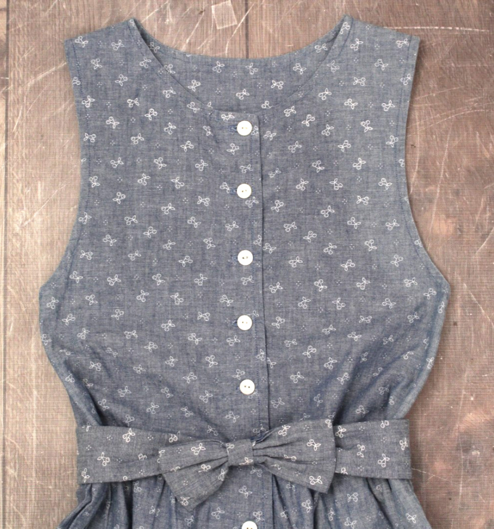 Vtg Women’s 80s 90s Blue Cherry Print Laura Ashley Fabric Jumpsuit W/ Belt XS