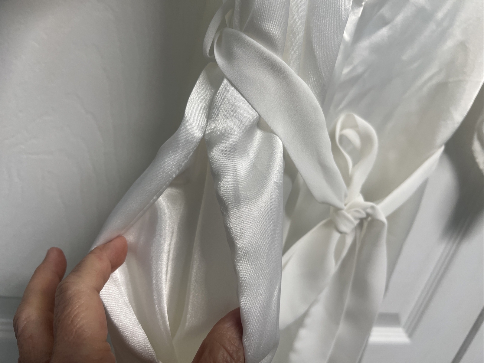 Intimo Amore vintage white satin beaded wedding nighty set Size S