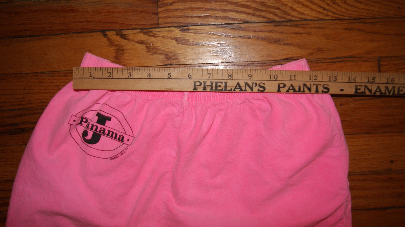 Vintage 90s Panama Jack Neon Pink Small Beach Lounge Pants USA Made Ocean