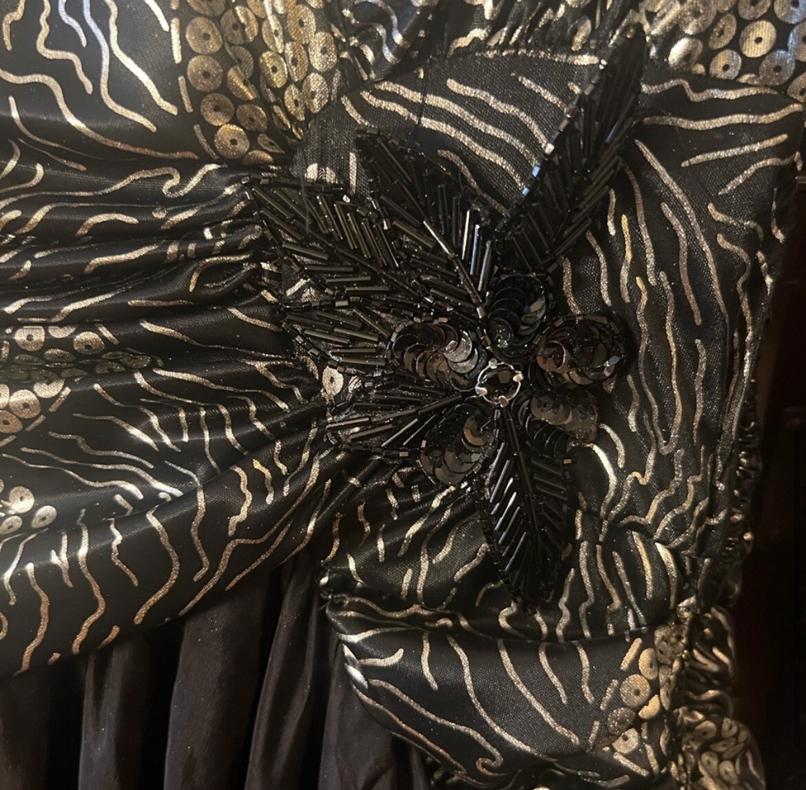 Vintage Diamond’s Run Wayne Diamond Design Cocktail Dress 1980’s Size S/Med