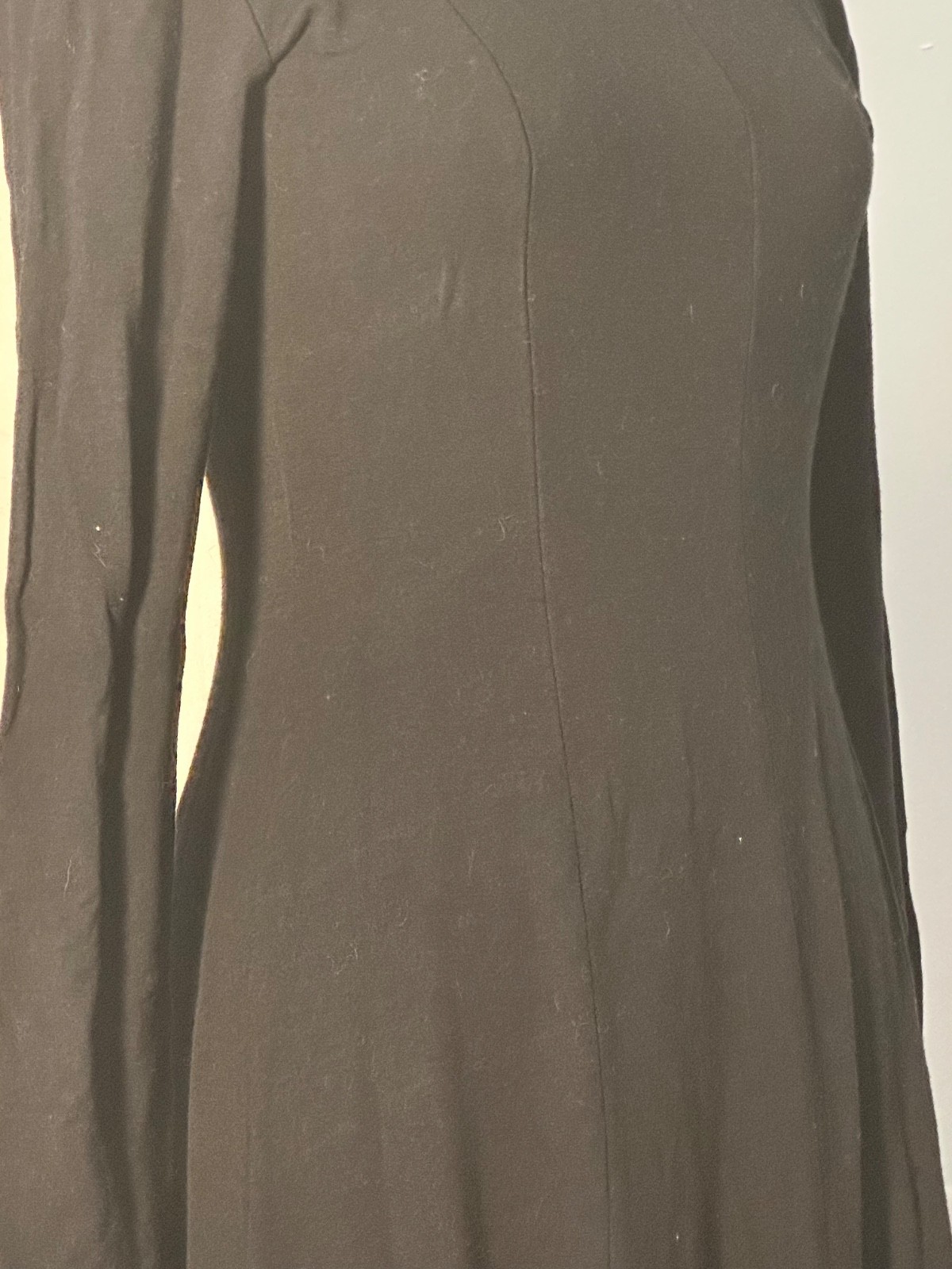 STUNNING Vintage 1960s NORMA KAMALI Dress Black Midi Med/Sm Japan VGUC
