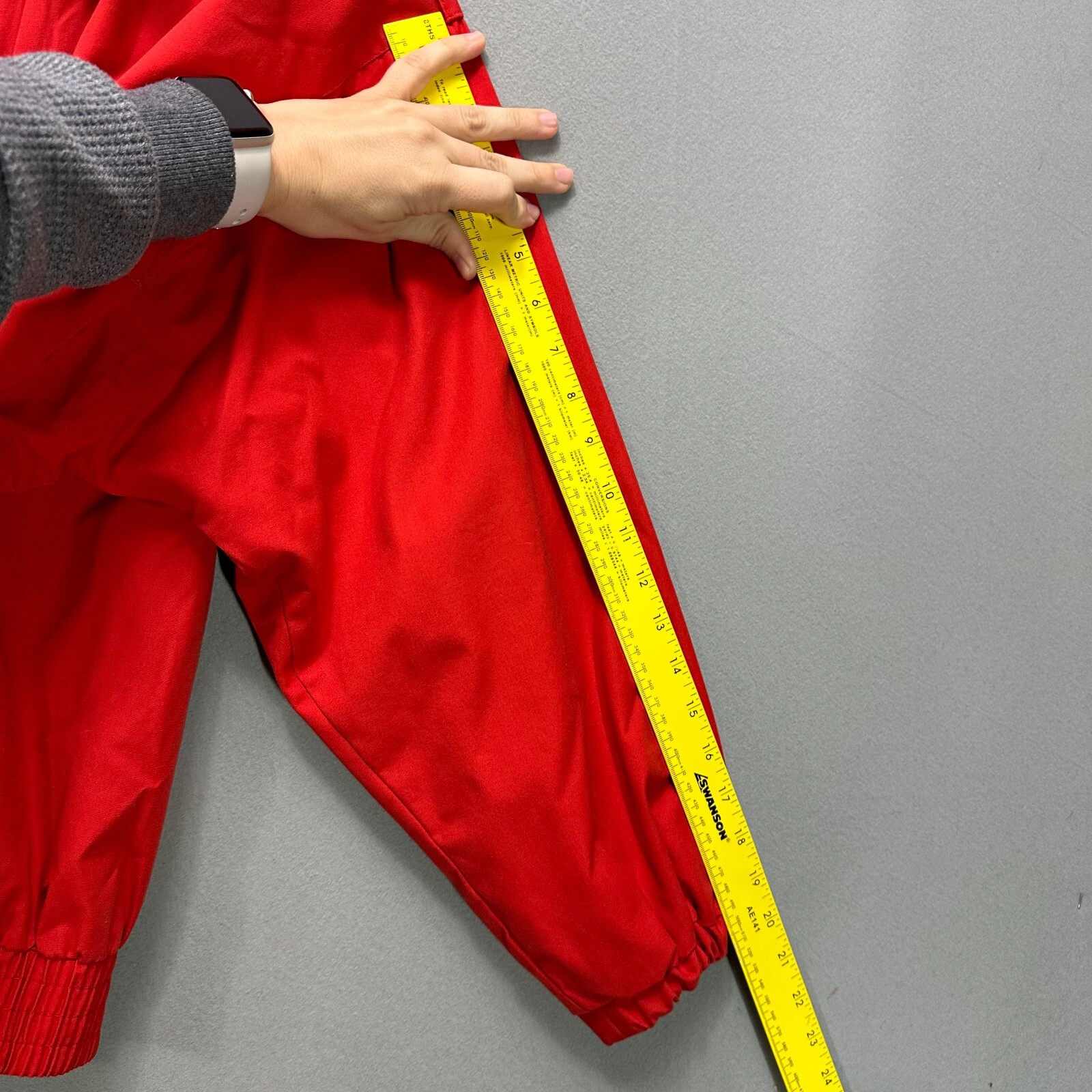 Sergio Valente Vintage 80s jacket Bomber Red Blue Zip Button Size Small Adult